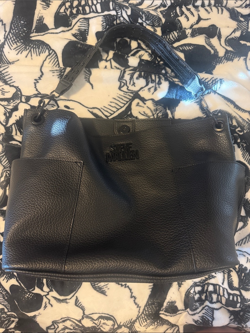 Steve Madden Black Shoulder Tote
